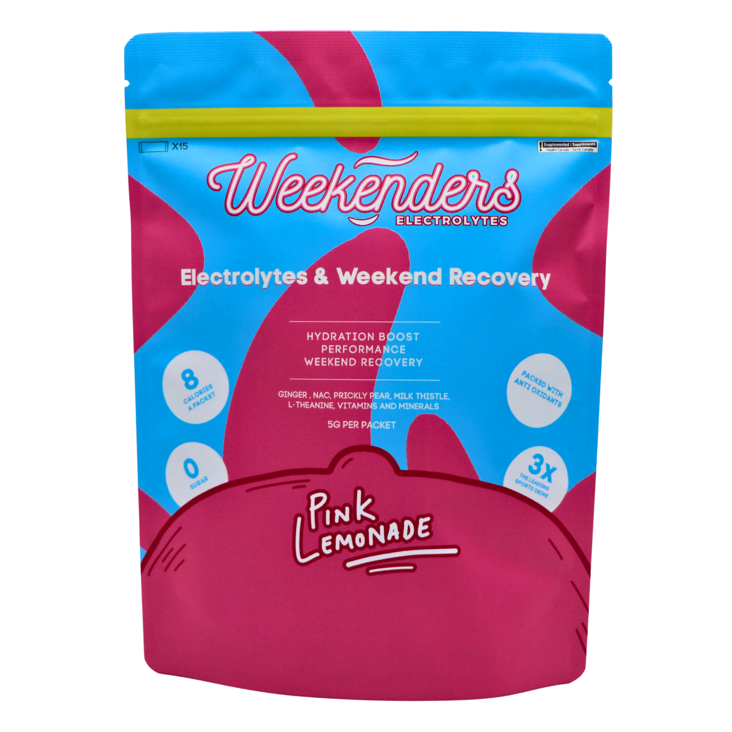 Weekenders Pack | 15 Sachets | Pink Lemonade